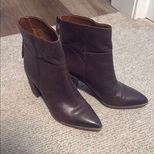 Franco Sarto Brown Ankle Boots
